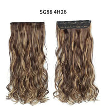 Load image into Gallery viewer, one-piece long wavy  heat resistant clip in hair extensions sg88-4h26
