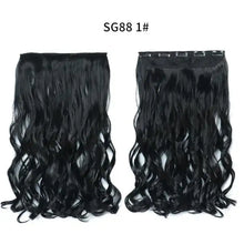 Load image into Gallery viewer, one-piece long wavy  heat resistant clip in hair extensions sg88-1
