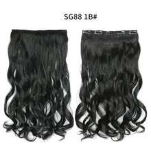 Load image into Gallery viewer, one-piece long wavy  heat resistant clip in hair extensions sg88-1b
