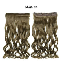 Load image into Gallery viewer, one-piece long wavy  heat resistant clip in hair extensions sg88-6
