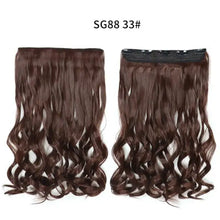 Load image into Gallery viewer, one-piece long wavy  heat resistant clip in hair extensions sg88-33
