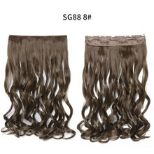 Load image into Gallery viewer, one-piece long wavy  heat resistant clip in hair extensions sg88-8
