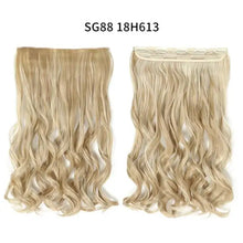 Load image into Gallery viewer, one-piece long wavy  heat resistant clip in hair extensions sg88-18h613
