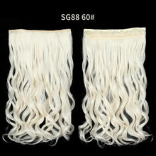 Load image into Gallery viewer, one-piece long wavy  heat resistant clip in hair extensions sg88-60
