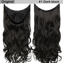 Load image into Gallery viewer, one-piece u part clip in hair extension 1343 / 24inches / canada
