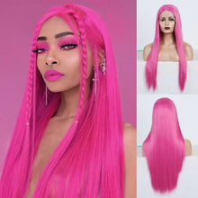 Load image into Gallery viewer, plink heat resistant hair synthetic lace front cosplay wig
