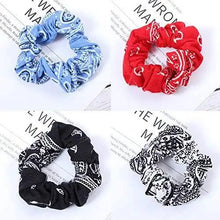 Load image into Gallery viewer, paisley printed fashion headband &amp; hair scrunchies accessories set
