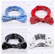 Load image into Gallery viewer, paisley printed fashion headband &amp; hair scrunchies accessories set
