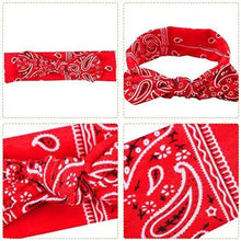 Load image into Gallery viewer, paisley printed fashion headband &amp; hair scrunchies accessories set
