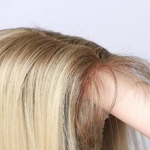 Load image into Gallery viewer, pandora long straight light beige blonde lace wig
