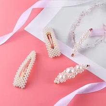Load image into Gallery viewer, pearl barrettes hair accessories set

