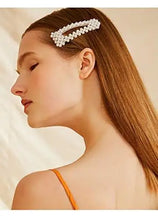 Load image into Gallery viewer, pearl barrettes hair accessories set
