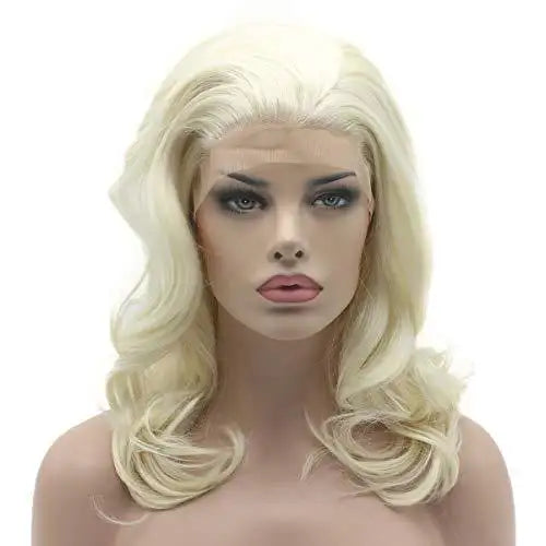 platinum blonde full density half hand tied heat friendly lace front wig default title