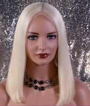Load image into Gallery viewer, platinum blonde t part lace front wig
