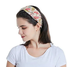 Load image into Gallery viewer, polka dot cross &amp; assorted prints headband set for women color 3
