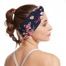 Load image into Gallery viewer, polka dot cross &amp; assorted prints headband set for women
