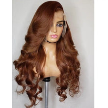 Load image into Gallery viewer, pre plucked brazilian remy deep part lace front human hair wig
