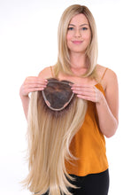 Load image into Gallery viewer, Premium 100% Handmade Topper 18 Straight Wig by Belle Tress
