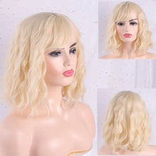 Load image into Gallery viewer, quinn wavy heat resistant bob wig 613
