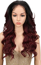 Load image into Gallery viewer, reminy 24 inch heat resistant fiber long wavy wig
