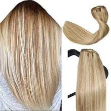 Load image into Gallery viewer, remy clip in human hair extensions -15inch 7pcs set
