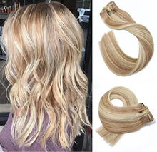 Load image into Gallery viewer, remy clip in human hair extensions -15inch 7pcs set
