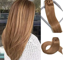 Load image into Gallery viewer, remy clip in human hair extensions -15inch 7pcs set
