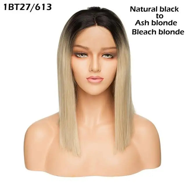 reva | 14 inch straight lace front bob wig