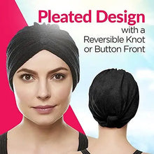 Load image into Gallery viewer, reversible knot terry cloth turban head cover
