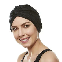 Load image into Gallery viewer, reversible knot terry cloth turban head cover
