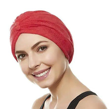 Load image into Gallery viewer, reversible knot terry cloth turban head cover
