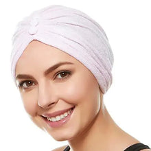 Load image into Gallery viewer, reversible knot terry cloth turban head cover
