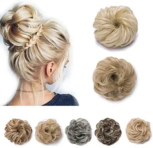 scrunchie hair bun extension updo hairpiece