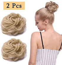 Load image into Gallery viewer, scrunchie hair bun extension updo hairpiece
