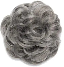 Load image into Gallery viewer, scrunchie hair bun extension updo hairpiece
