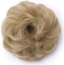 Load image into Gallery viewer, scrunchie hair bun extension updo hairpiece 40g- [1pcs] / ash blonde
