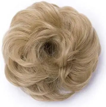 scrunchie hair bun extension updo hairpiece 40g- [1pcs] / ash blonde