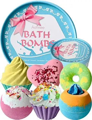 shea & cocoa handmade bath bombs gift set sweet and romantic gift