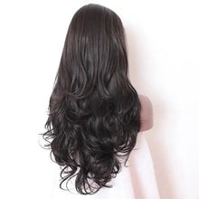 Load image into Gallery viewer, sheila glueless heat friendly wig with curled ends #4 / 180% / lace front 24 inches
