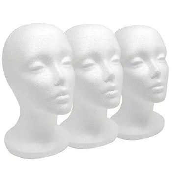 short neck styro foam mannequin head