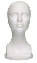 Load image into Gallery viewer, short neck styro foam mannequin head
