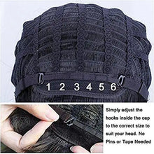Load image into Gallery viewer, side swept bangs long heat resistant wig

