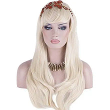 Load image into Gallery viewer, side swept bangs long heat resistant wig
