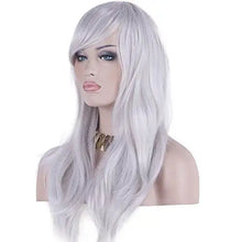 Load image into Gallery viewer, side swept bangs long heat resistant wig
