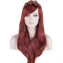 Load image into Gallery viewer, side swept bangs long heat resistant wig
