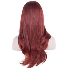 Load image into Gallery viewer, side swept bangs long heat resistant wig
