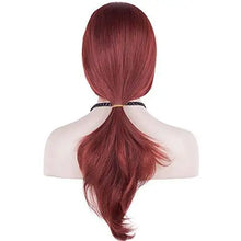 Load image into Gallery viewer, side swept bangs long heat resistant wig
