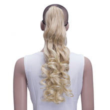 Load image into Gallery viewer, High Temperature 180g Long Curly Clip In Hair Extension Pony Tail Wig Store
