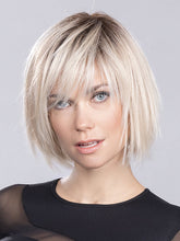 Load image into Gallery viewer, SOUND (STYLED: STRAIGHT) by ELLEN WILLE in LIGHT CHAMPAGNE ROOTED 23.25.24 | Lightest Pale Blonde and Lightest Golden Blonde with Lightest Ash Blonde Blend and Shaded Roots
