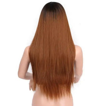 Load image into Gallery viewer, straight ombre 24 inch heat resistant cosplay wig r2-30 / 26inches / canada
